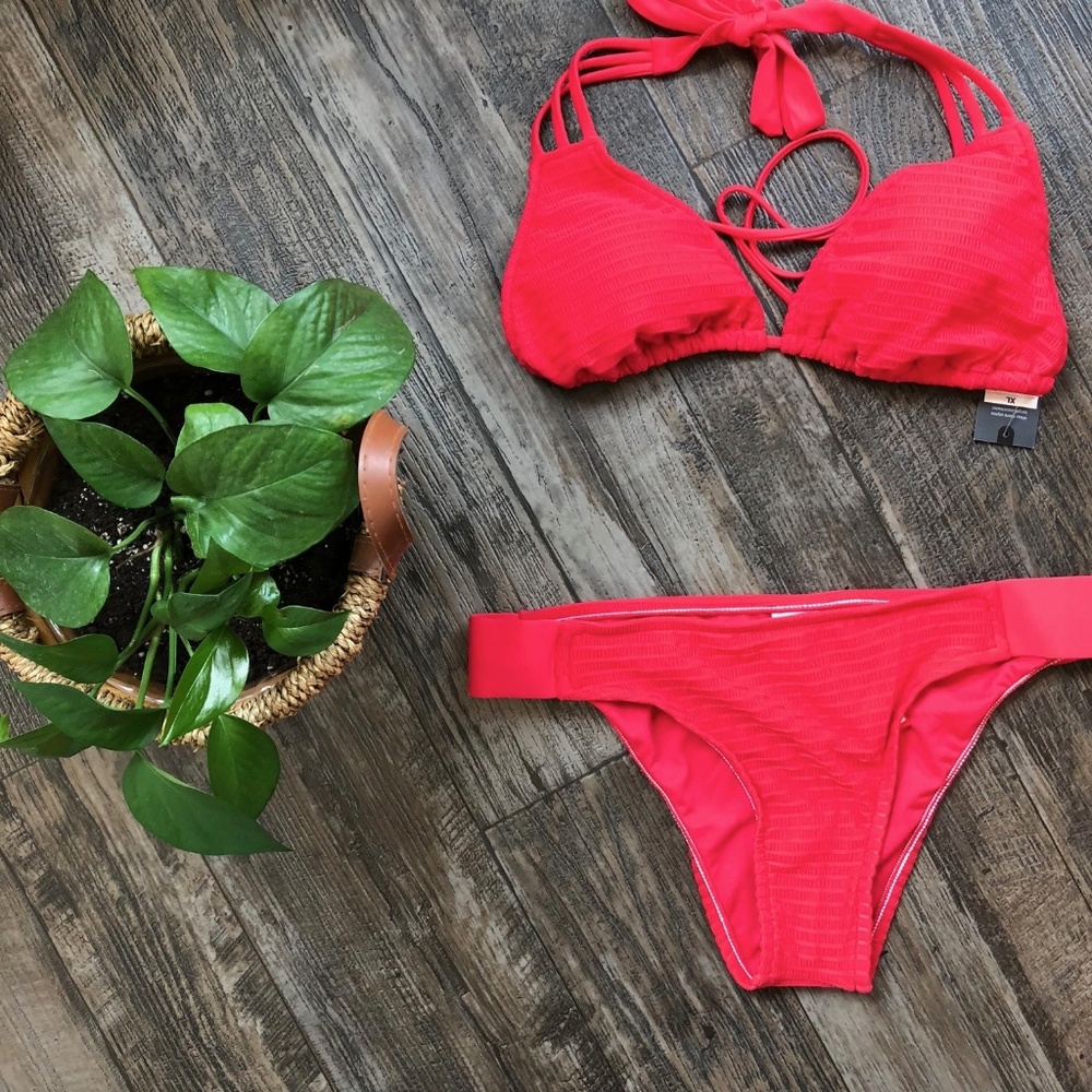 Melonade Red Bikini Bottoms